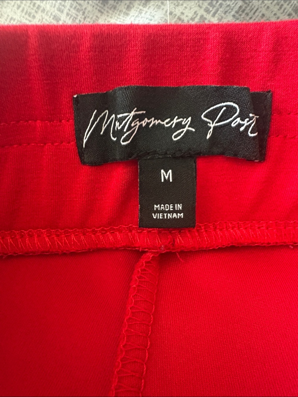 Red Straight-Leg Pants - Picture 2 of 4